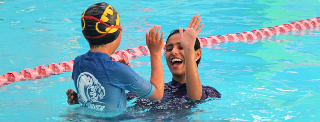 Swimming lessons from babies to adults